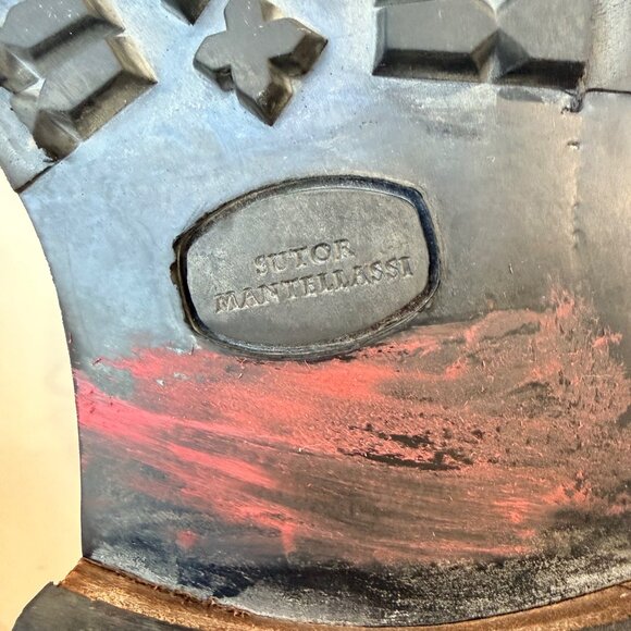 Sutor Mantellassi Men’s Leather Wingtip Brogue Lace-Up Boots - Picture 8 of 8